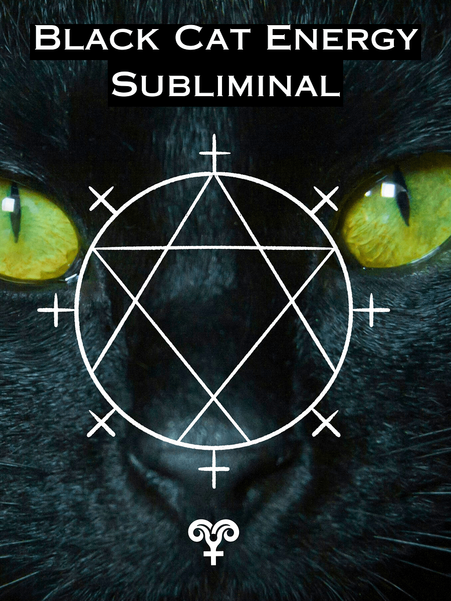 BLACK CAT ENERGY Subliminal - You Don't Chase, You Attract! Sub for Manifesting Whatever You Want Effortlessly! Plus 528hz product image (1)