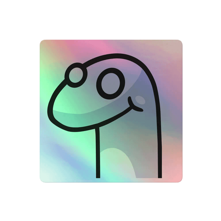 Snook Holo Sticker - Snowdrift product image (2)