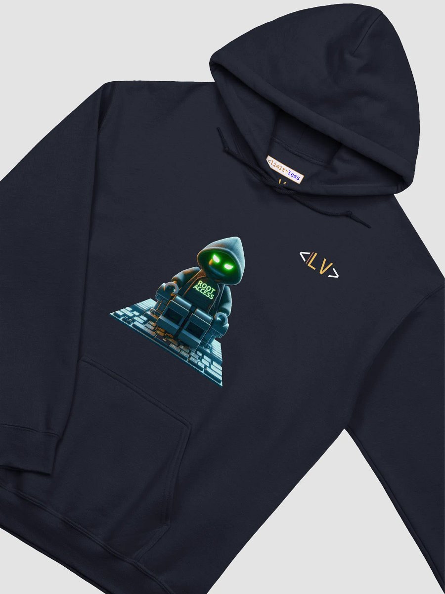 Root Access Hacker Hoodie – Cyberpunk LEGO Hero Edition | Unisex Techwear product image (4)