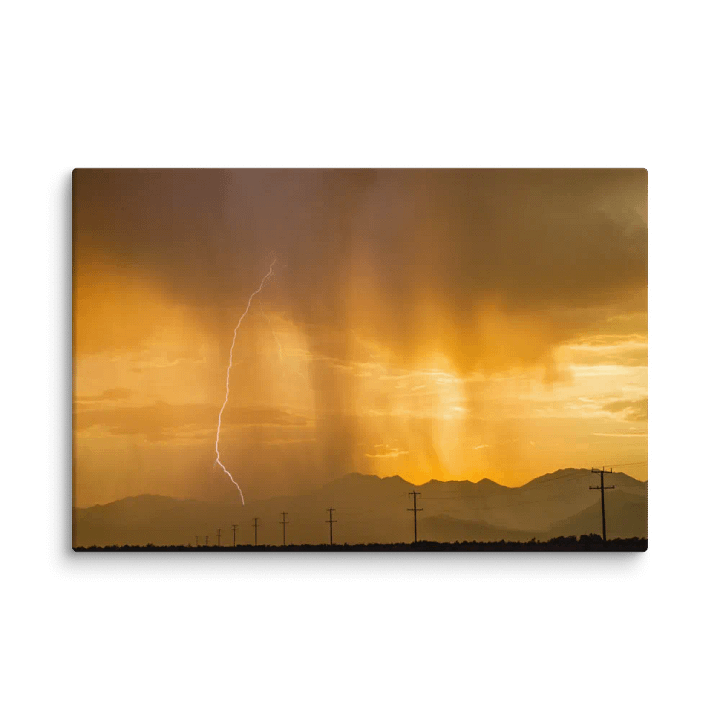 Canvas Print - Lightning at Sunset product image (2)