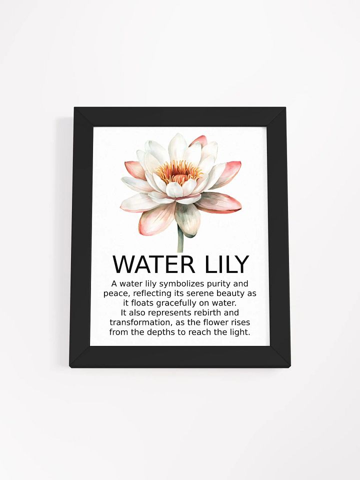 Serene Lily: Framed Matte Poster product image (1)
