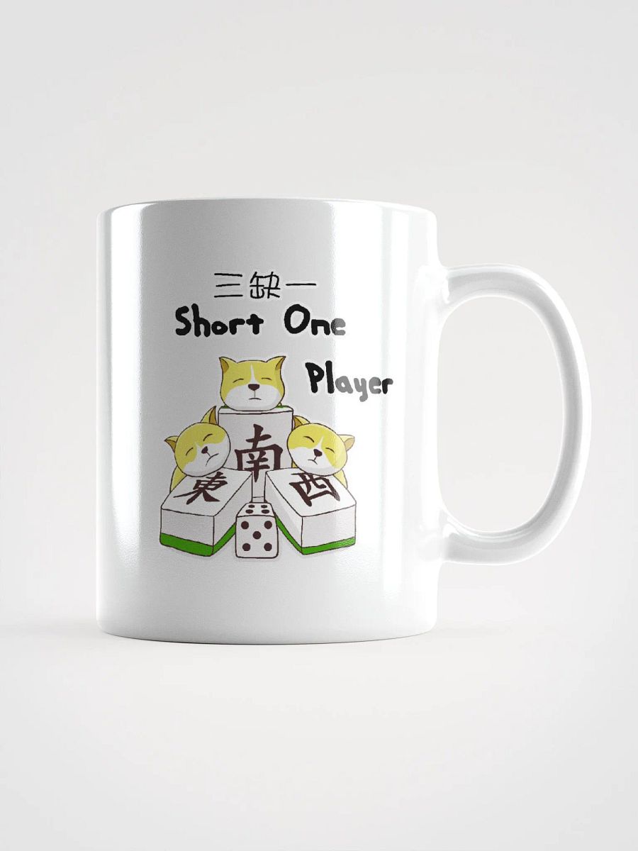 Mahjong short one player white coffee mug product image (1)