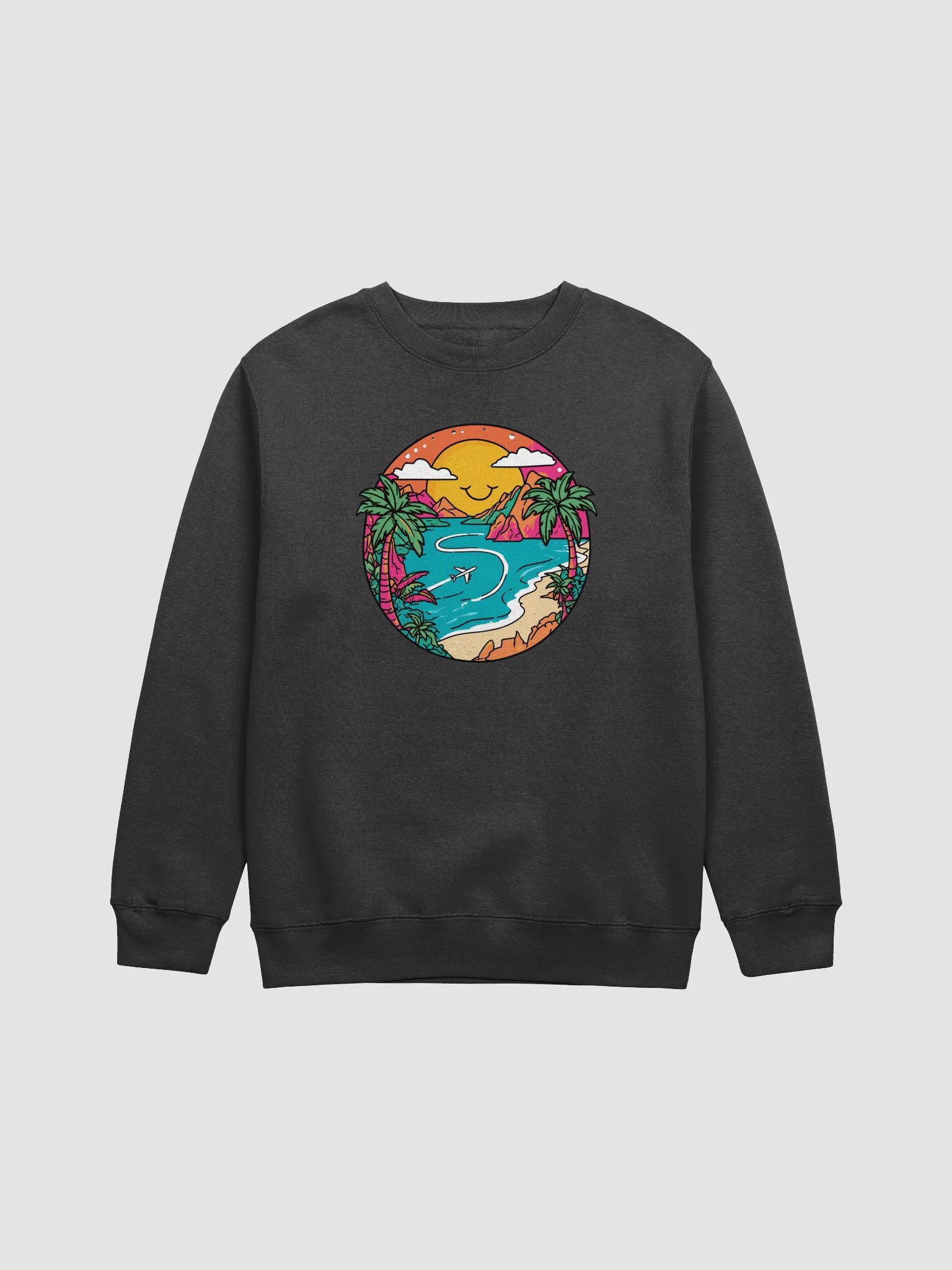 Lane Seven Premium Crewneck Sweatshirt | AI Design travel icon product image (1)