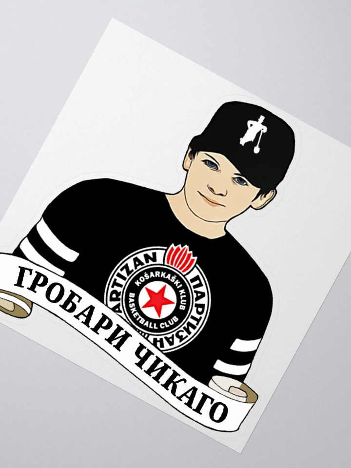 Grobari Čikago KK Partizan Kiss Cut Stickers product image (2)