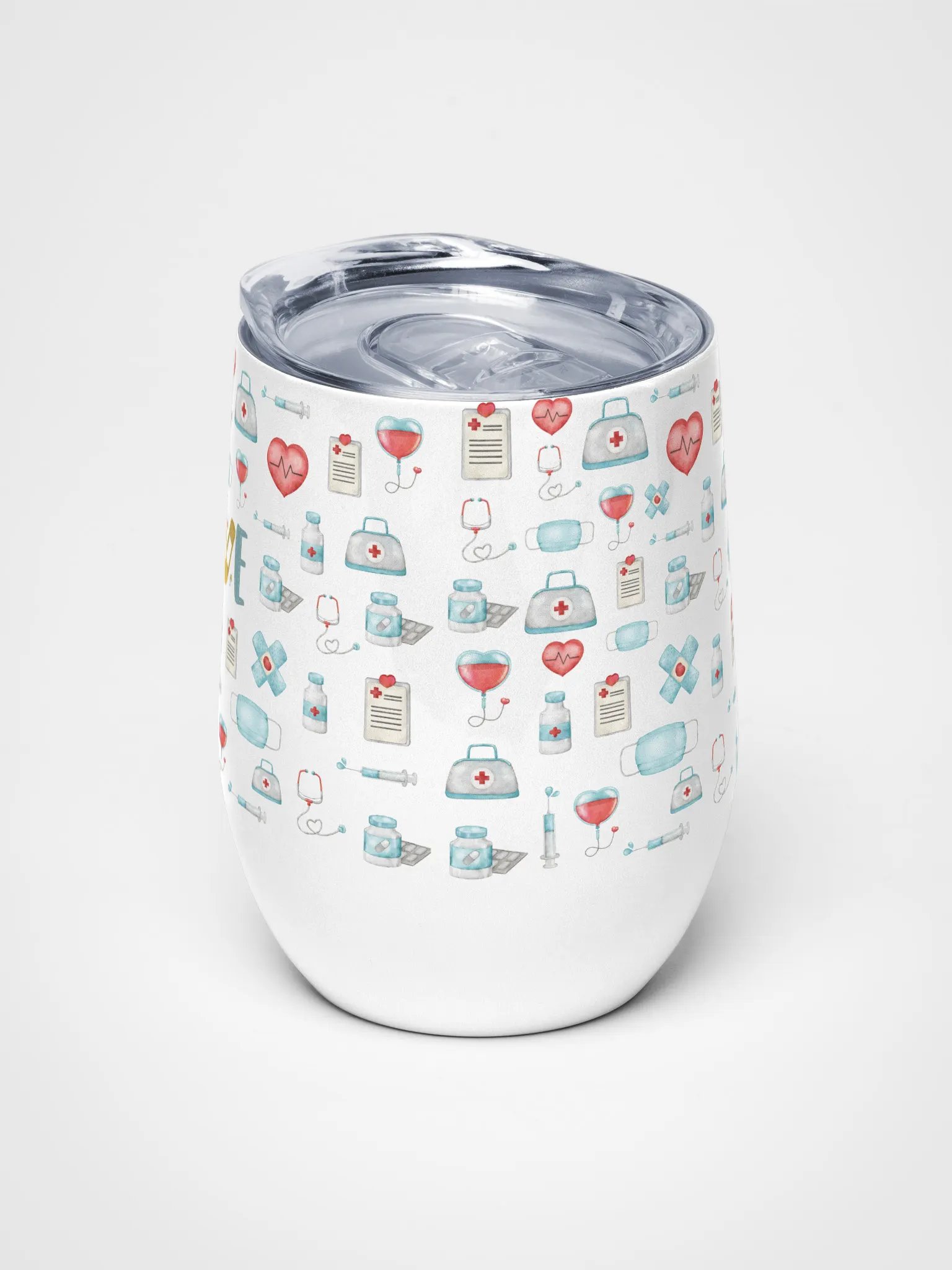 Love Medicine Nurse Medley Wine Tumbler product image (5)