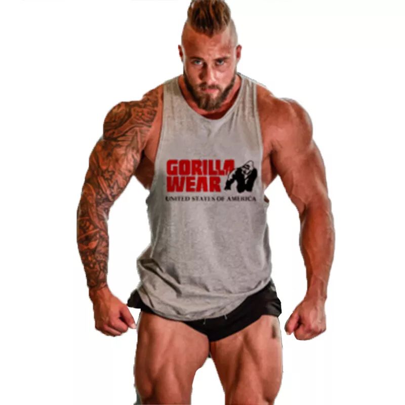 Men's Gym Muscle Bodybuilding Stringer Muscle Fitness Sleeveless Tank Top Vest product image (4)