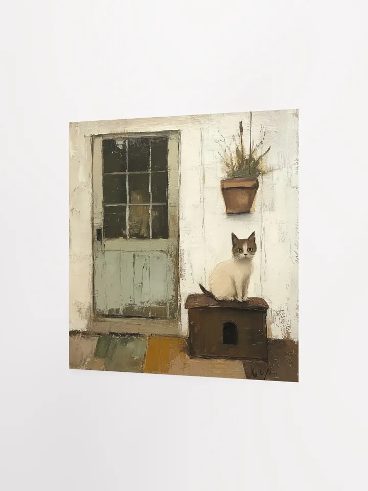 Farmhouse Sky: Porch Cat Art Print product image (2)