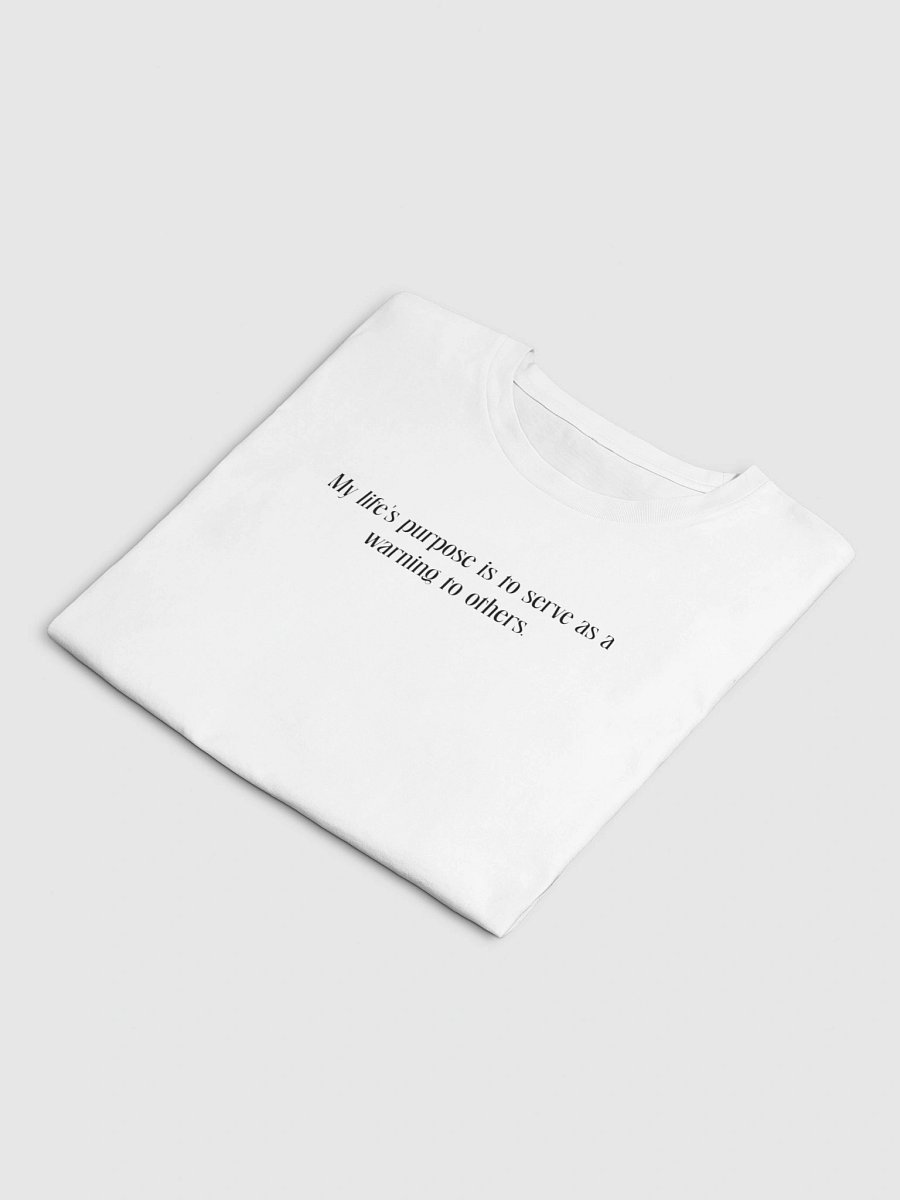 Life's Warning Y2K Crop Baby Tee - Funny Sarcastic Graphic T-Shirt product image (23)