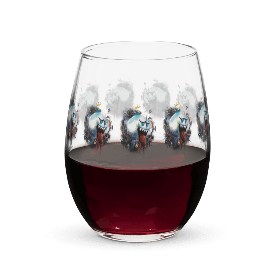 King Boo by StephyJ Stemless Wine Glass product image (5)
