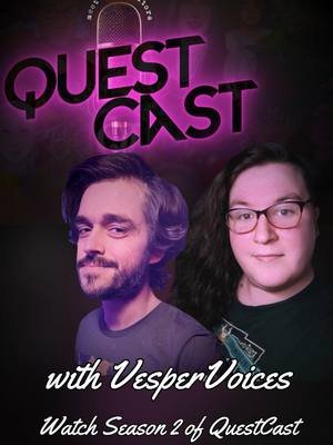 Next Week on QuestCast - Amy AKA @Okemian // VesperVoices  Another one of the newer faces at QJ but you may have *heard* her before... We talk about her creative journey and the joys of working in Voiceover and more! Usual time, usual place, see you Monday✨