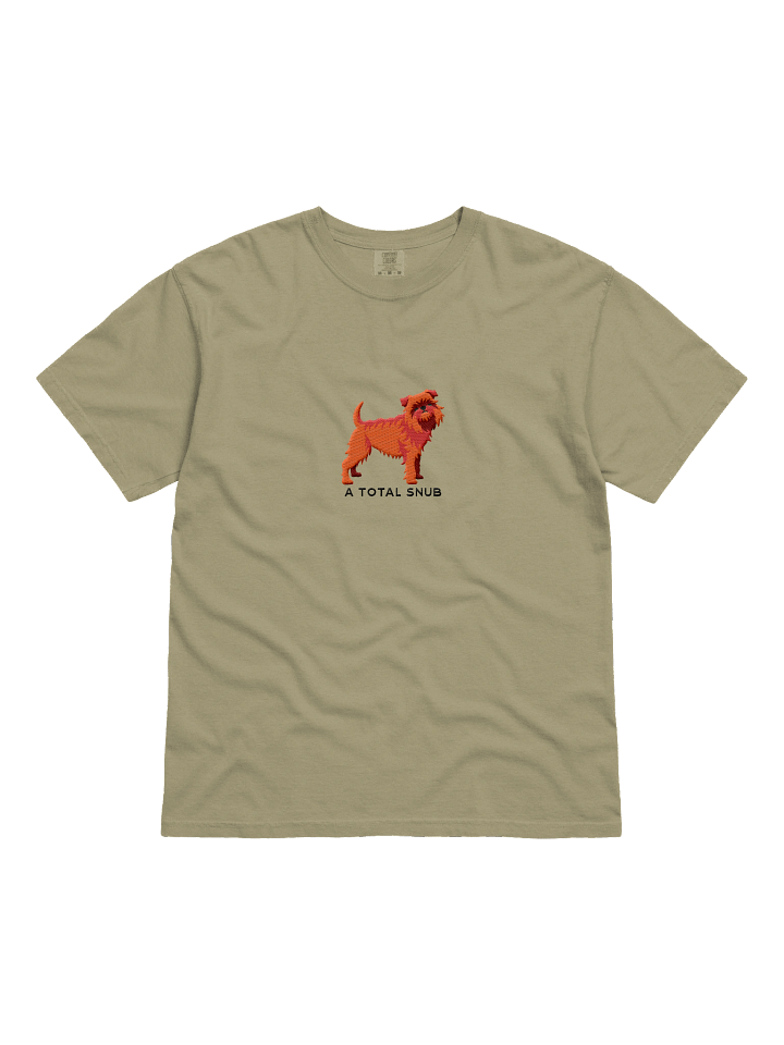 A Total Snub T-Shirt(Embroidered) of a Brussels Griffon(Red) product image (4)