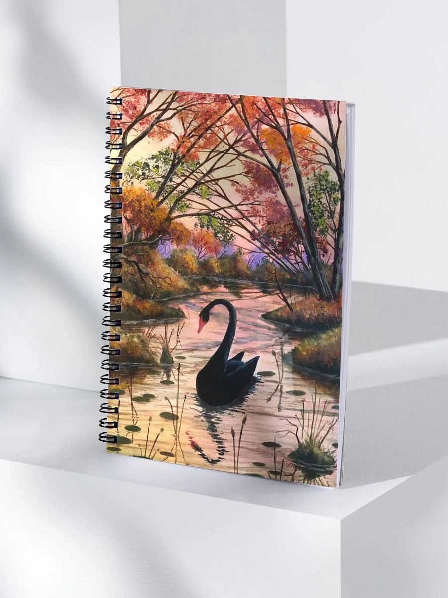 Black Swan Spiral Notebook product image (4)