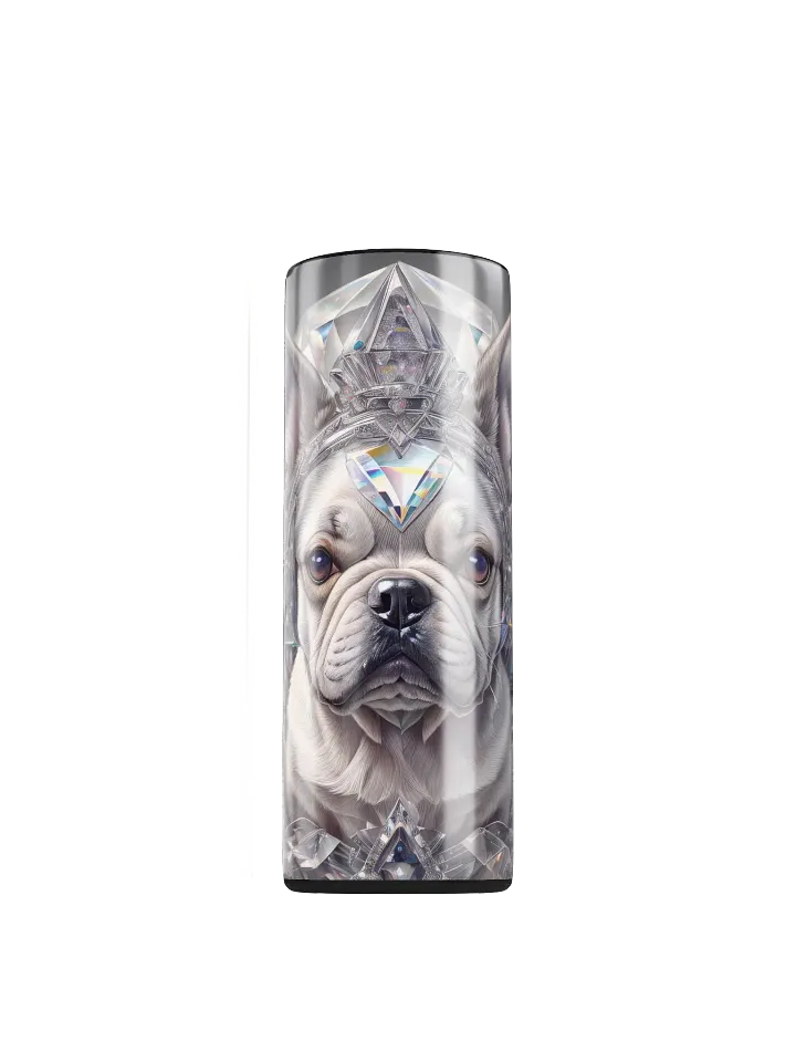 Crystal French Bulldog 20 oz Skinny Stainless Steel Tumbler product image (1)