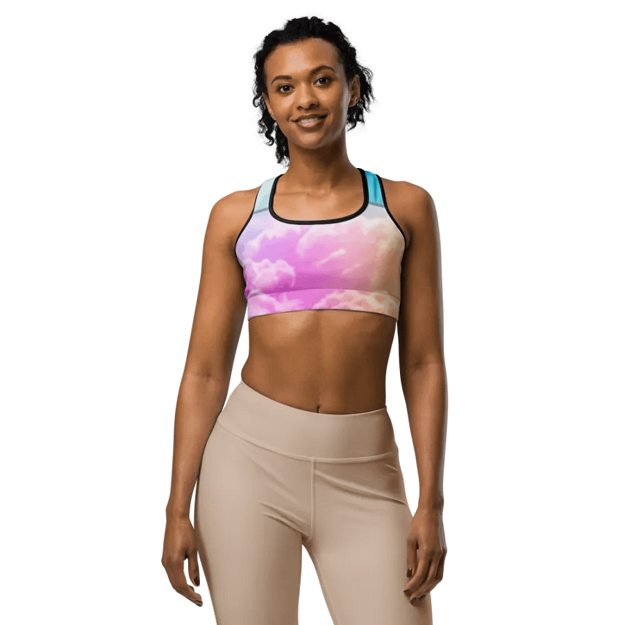 Blur cloud rainbow Design Sports Bra - V7 product image (8)