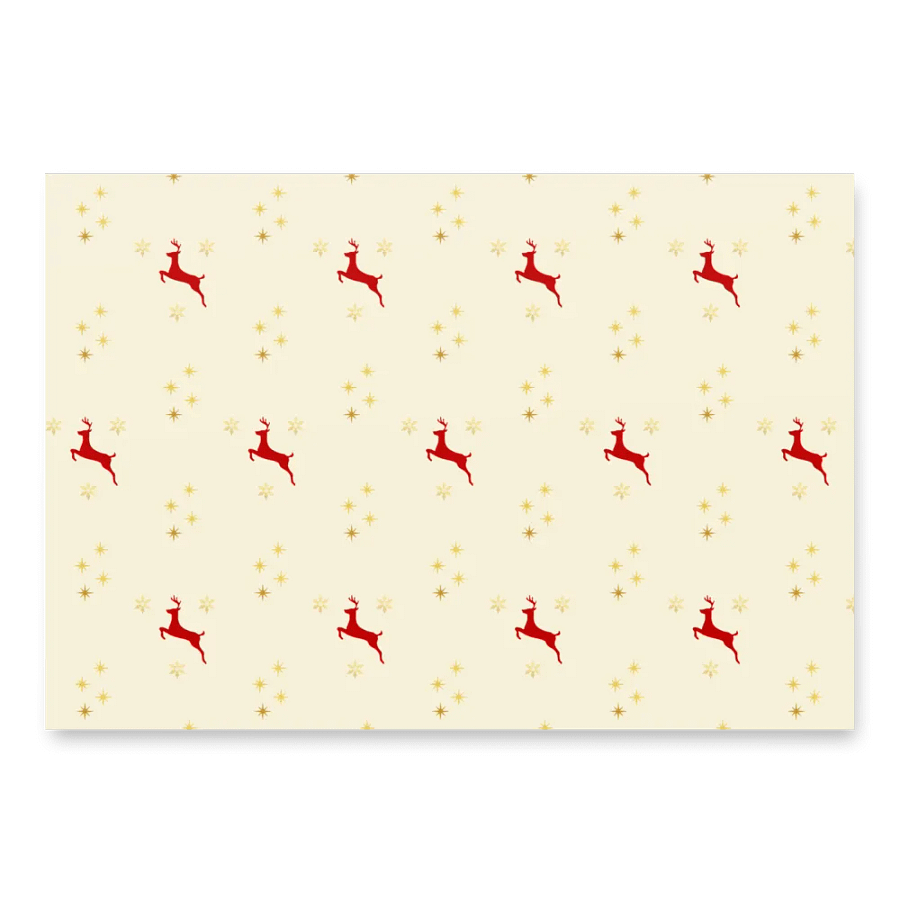 Golden Reindeer Wrapping Paper Set product image (2)