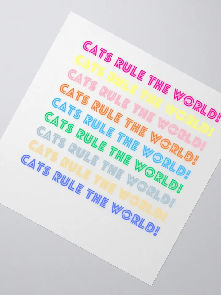 Vibrant Cat Power Stickers product image (2)