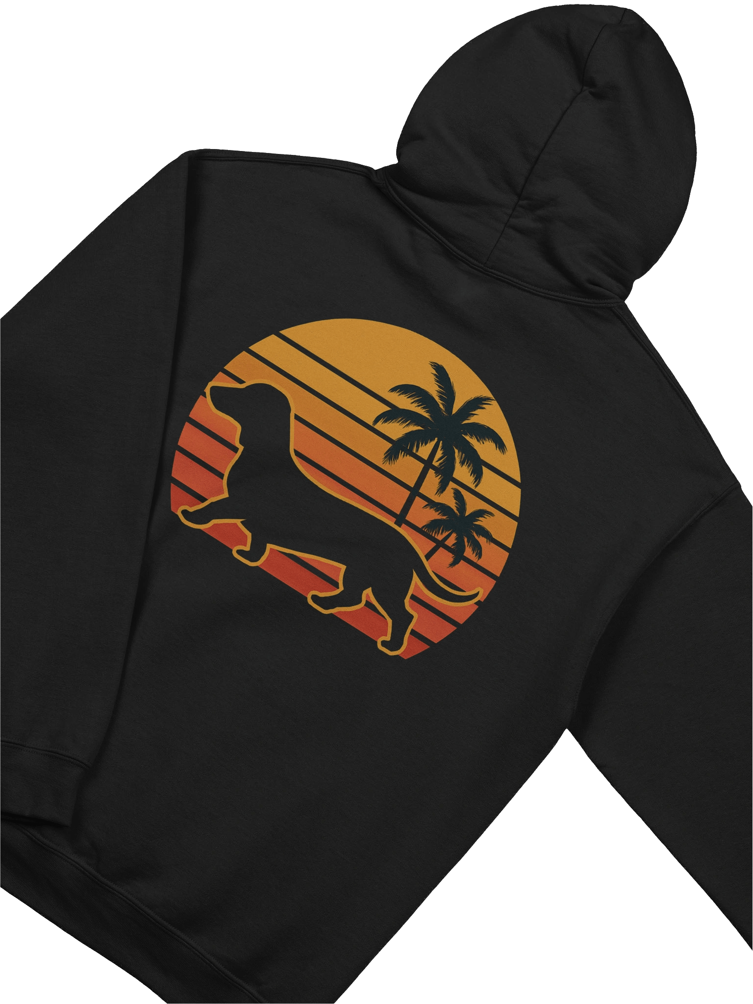 Retro Sunset Wiener Dachshund Hoodie product image (8)