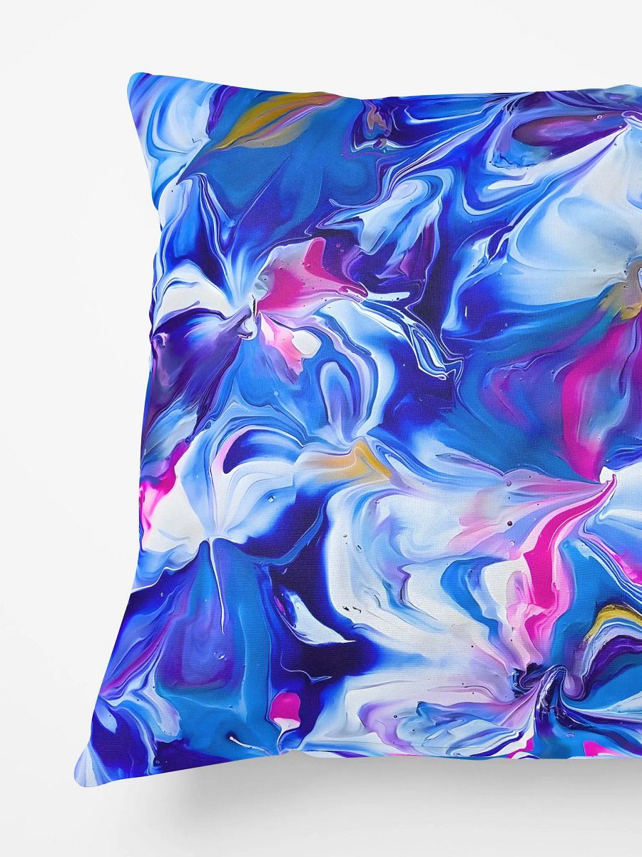 Ocean Blossoms Fluid Art Cushion product image (5)