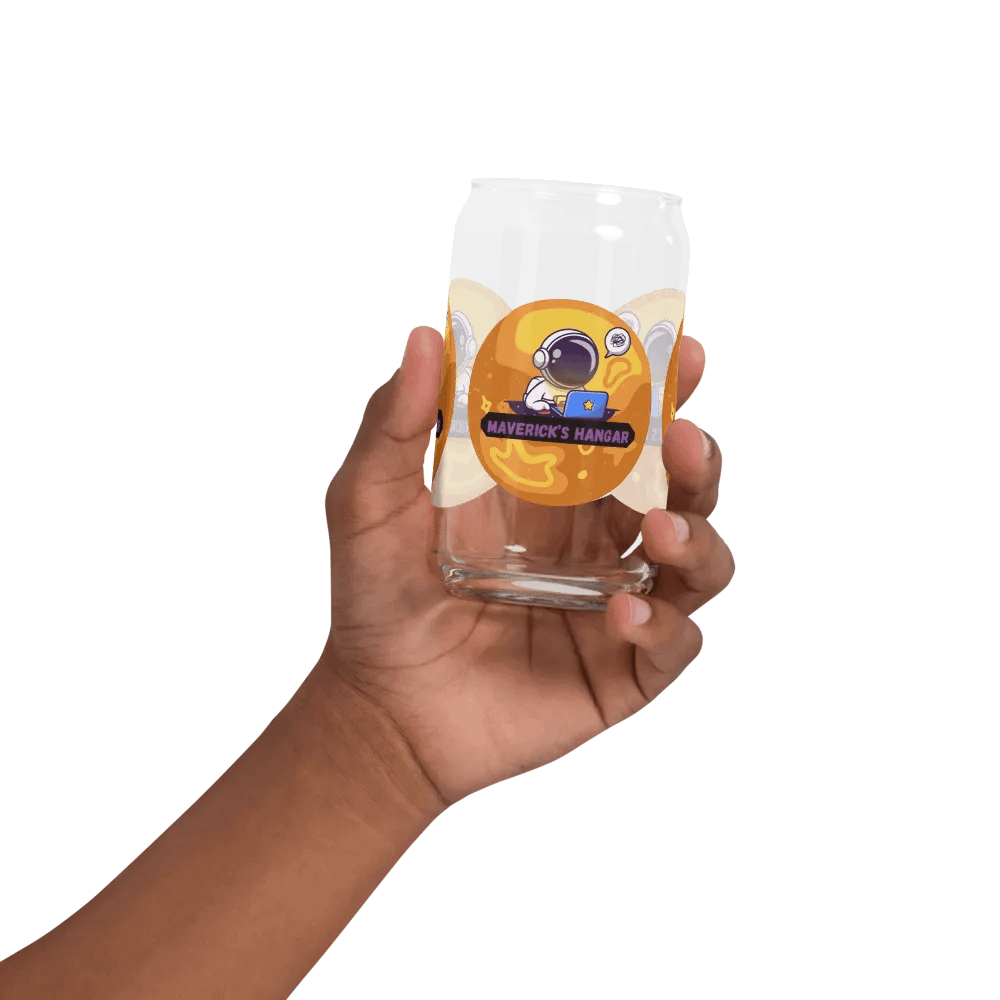 Maverick's Hangar Logo Can Shaped Glass product image (2)