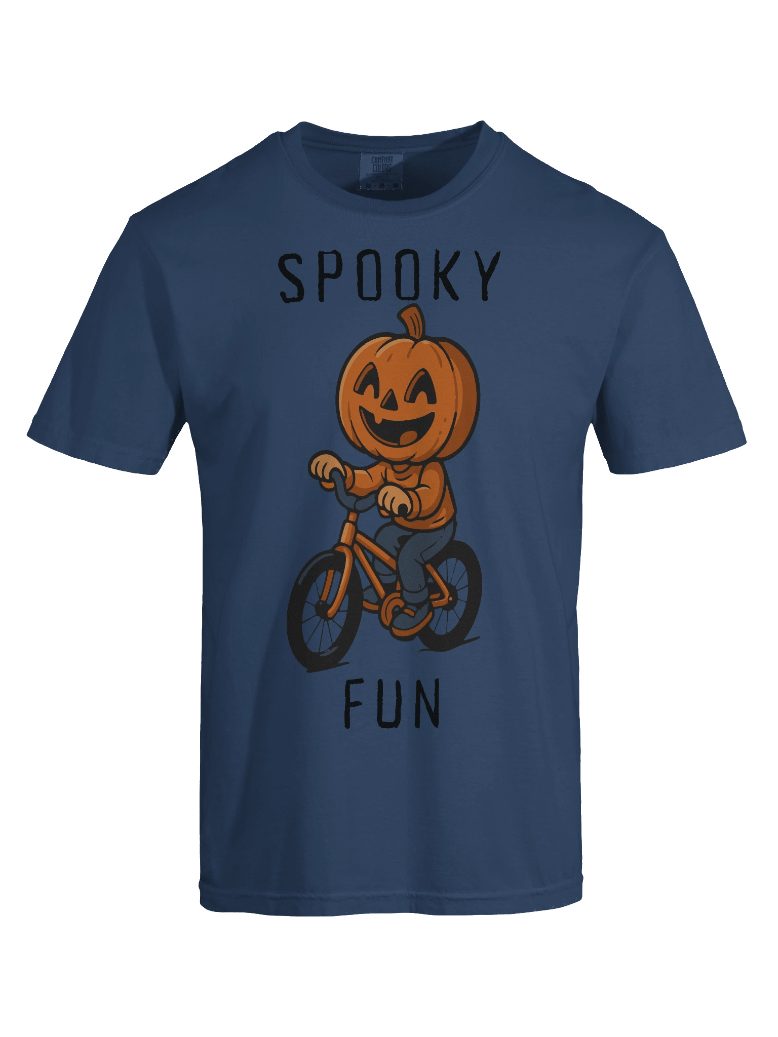 “Spooky Fun Rider” Kids Halloween BMX Tee product image (12)