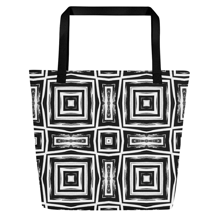 Abstract Monochrome Repeating Pattern Tote Bag product image (1)