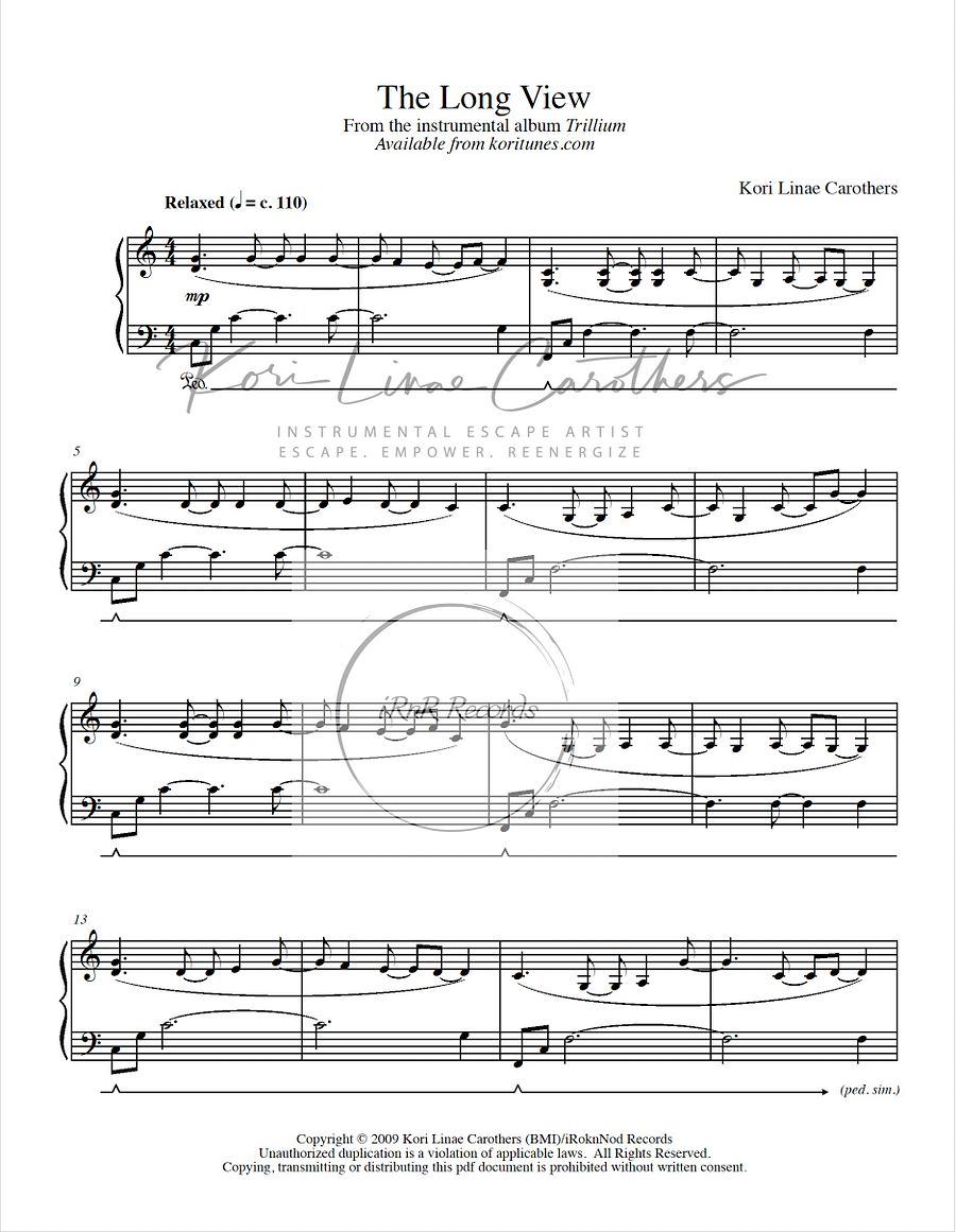 The Long View Sheet Music product image (2)