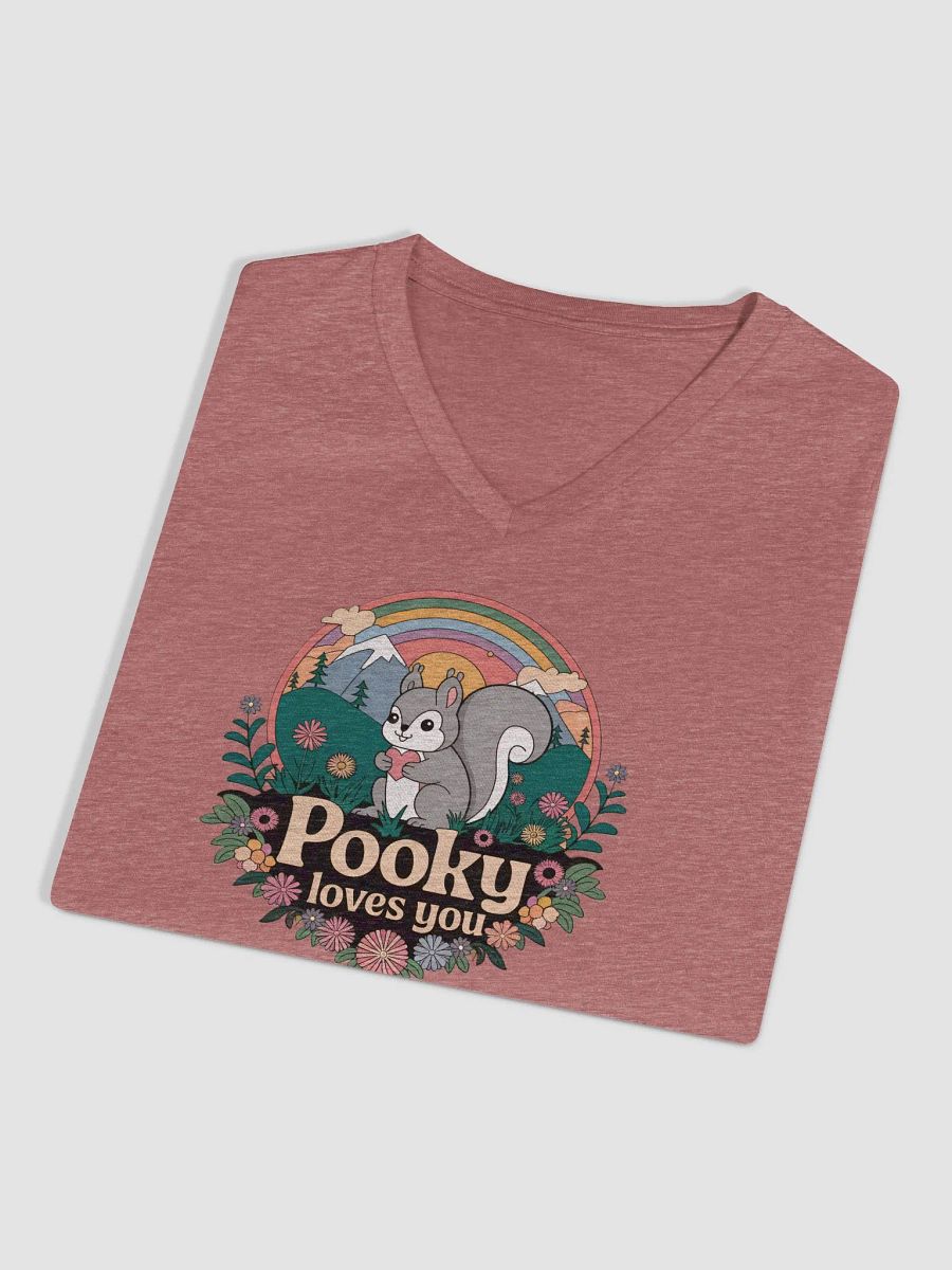 Chic Comfort V-Neck Tee Pooky Loves You retro 70s product image (3)