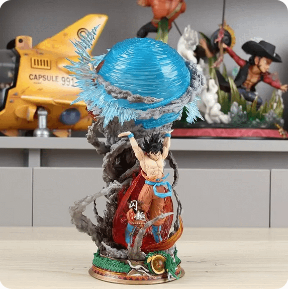25cm Son Goku Dragon Ball Anime Figure Super Genki Bomb Luminous product image (3)