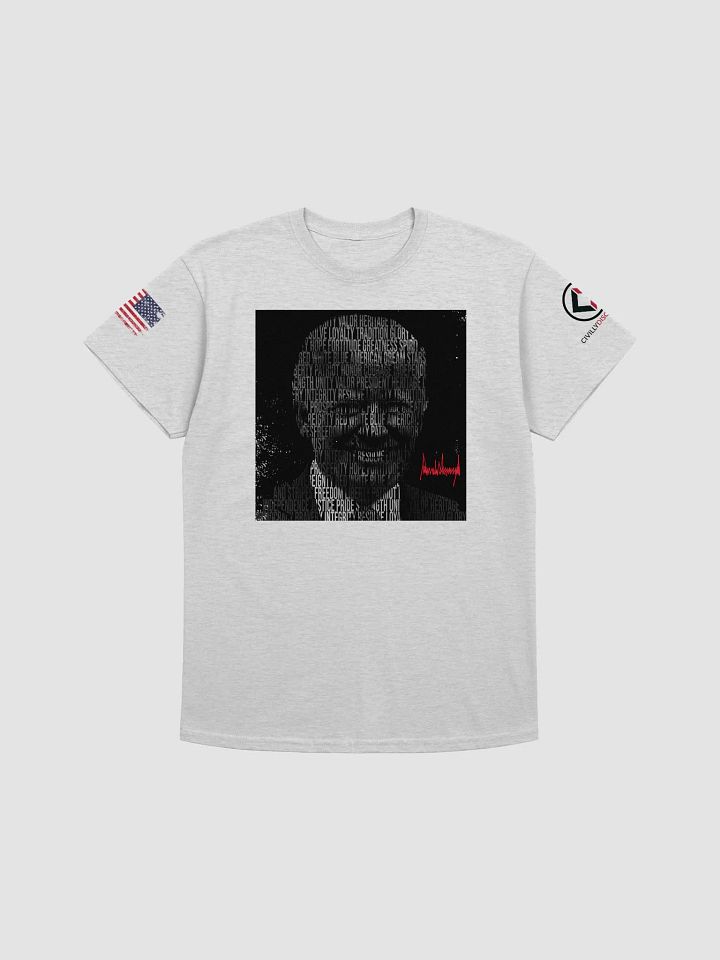 Trump Patriotic Word Silhouette - Heavyweight T-Shirt by Gildan product image (10)