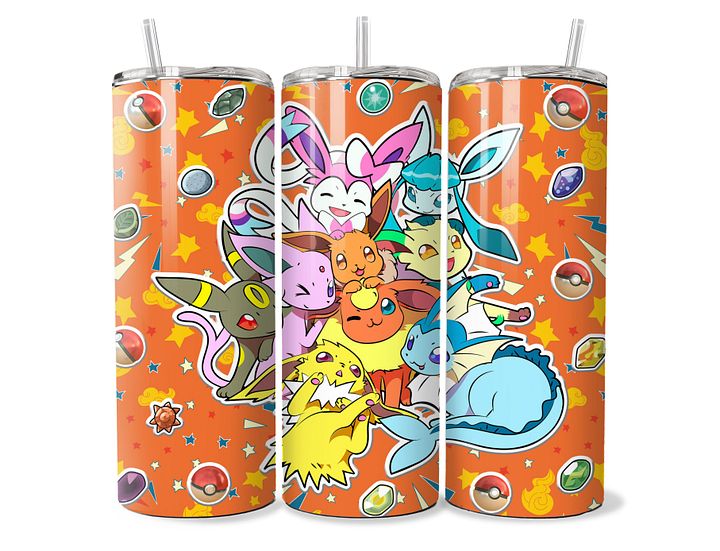 Pokémon Eeveelutions Celebration Tumbler - 20oz Stainless Steel product image (1)