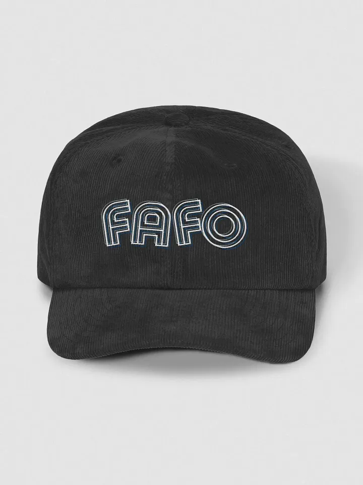 FAFO corduroy dad hat product image (2)