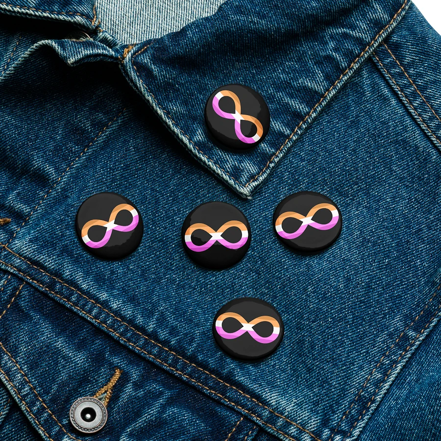 Autistic Lesbian Infinity Pin Set product image (7)