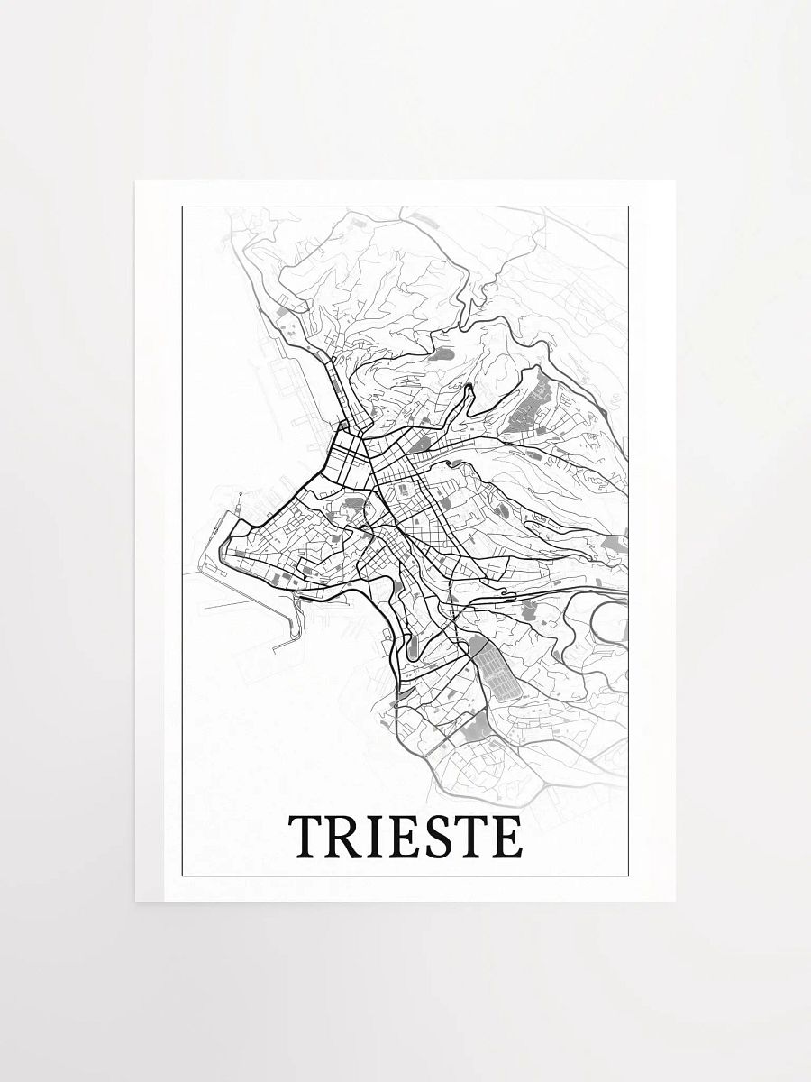 Trieste, Italy, city map print product image (4)