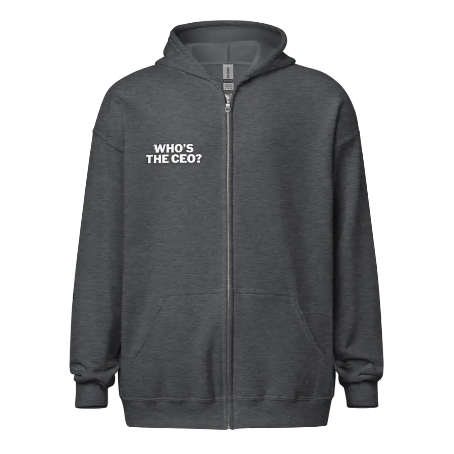 "Who's the CEO?” Zip Hoodie product image (1)