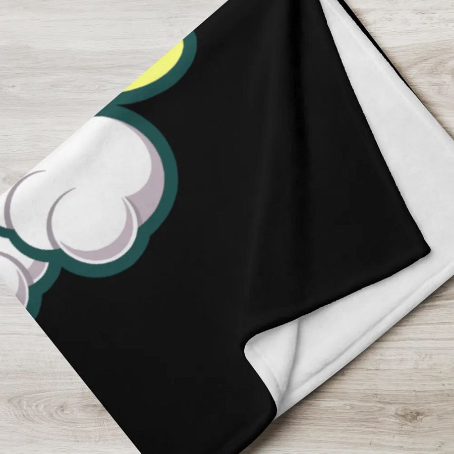 Sleeping Chloe • Throw Blanket (Black) product image (6)