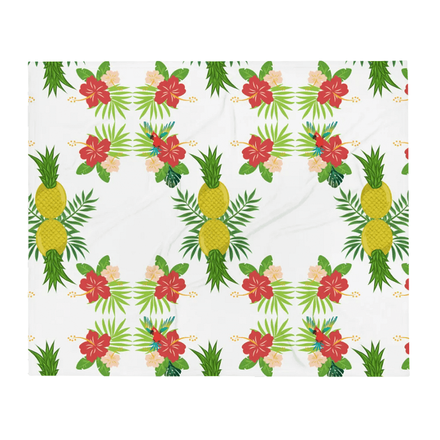 Pineapple Paradise Pattern Design Throw Blanket product image (2)