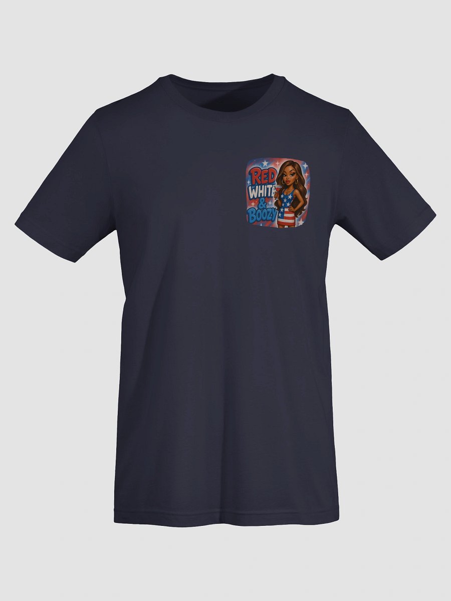 Patriotic Cocktail Party Tee Red White & Boozy product image (19)
