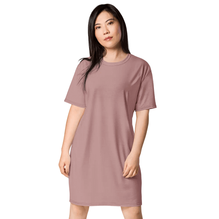 Effortless Chic Pink T-Shirt Dress product image (1)