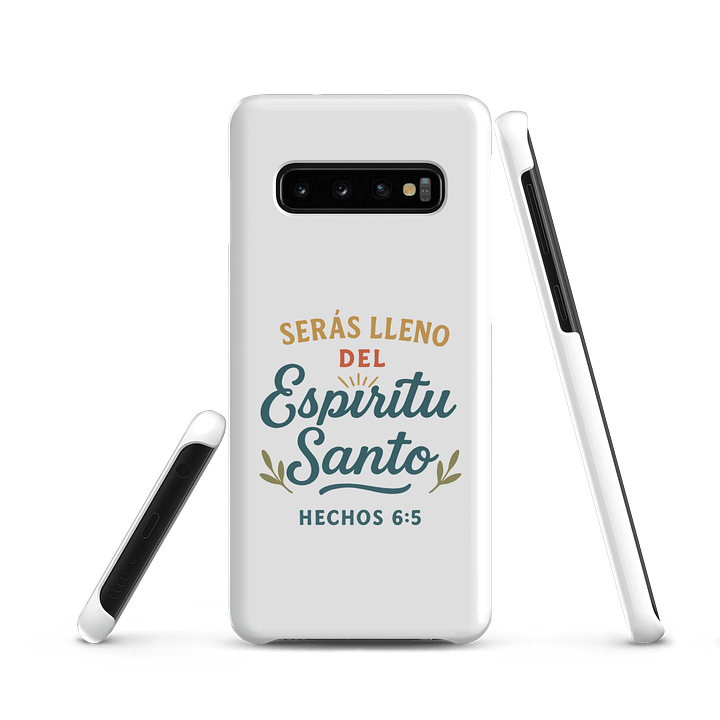Samsung® Snap Case – “Serás Lleno del Espíritu Santo” – Spanish Acts 6:5 product image (2)