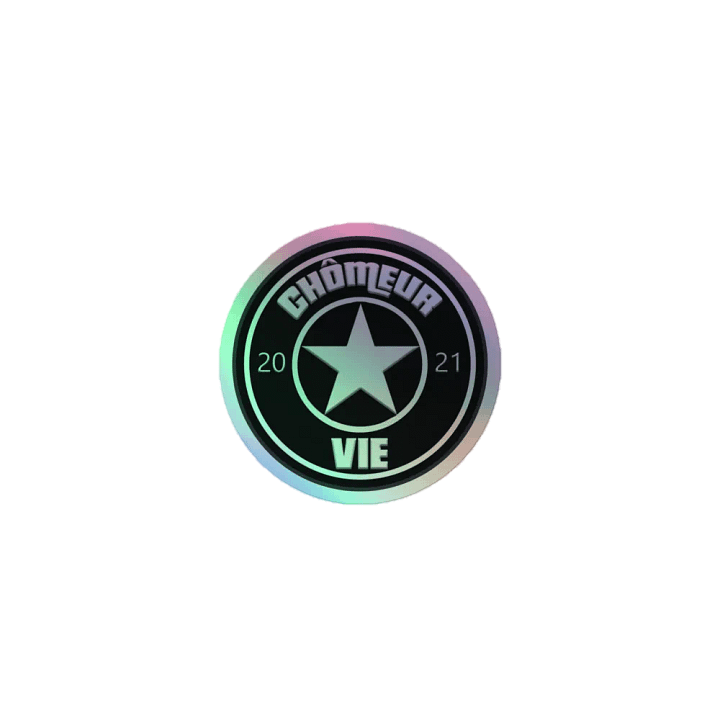 STICKER HOLOGRAPHIQUE CHÔMEUR VIE product image (1)
