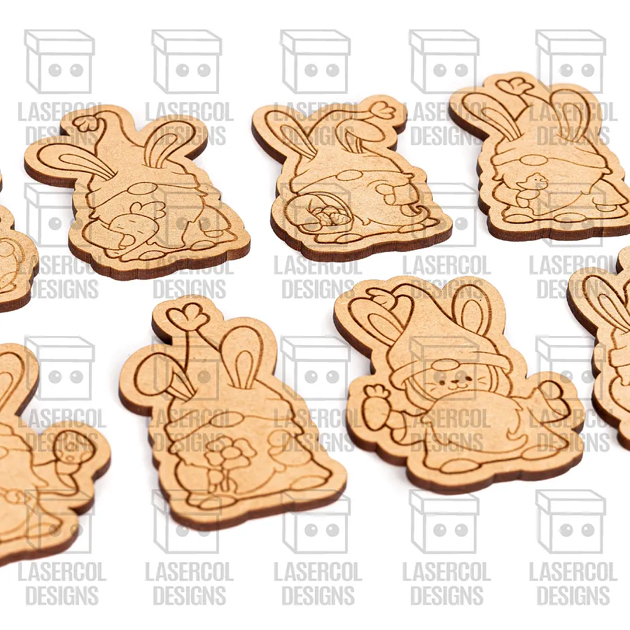 Easter Gnomes Set 1 Paint Kit DIY Cut Outs - Laser Cut Files product image (9)
