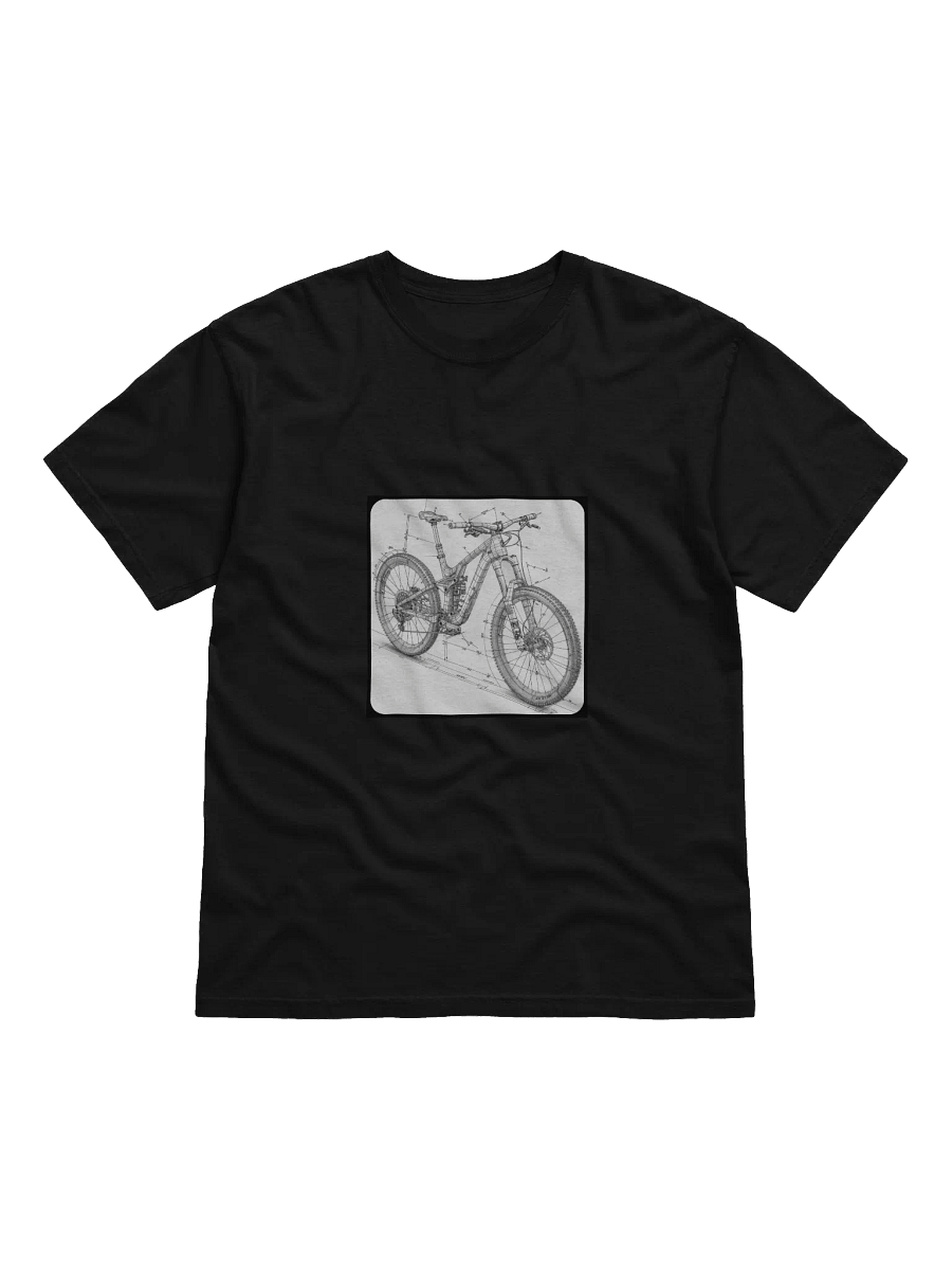 Enduro MTB Blueprint AI Technical Drawing T-Shirt product image (2)