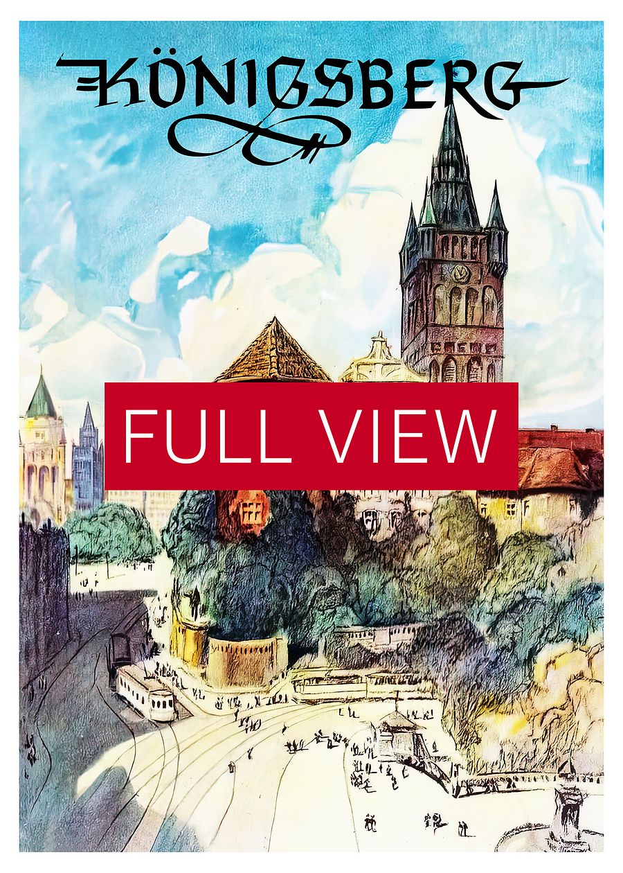 Konigsberg/Königsberg, Prussia, Germany — retro vintage travel poster product image (3)