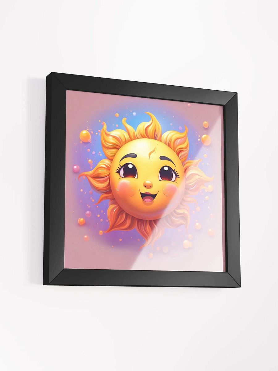 Framed Cute Sun Poster product image (3)