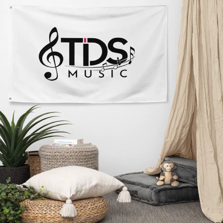 Exclusive TDS Music All-Over Print Flag - 34.5x56in Polyester with Music Design product image (6)