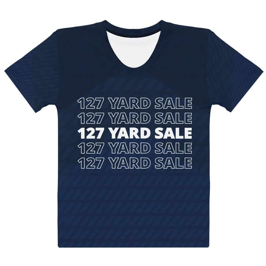 127 Yard Sale (2024) - All-Over Nautical Blue Print Women's Crew Neck T-Shirt product image (10)