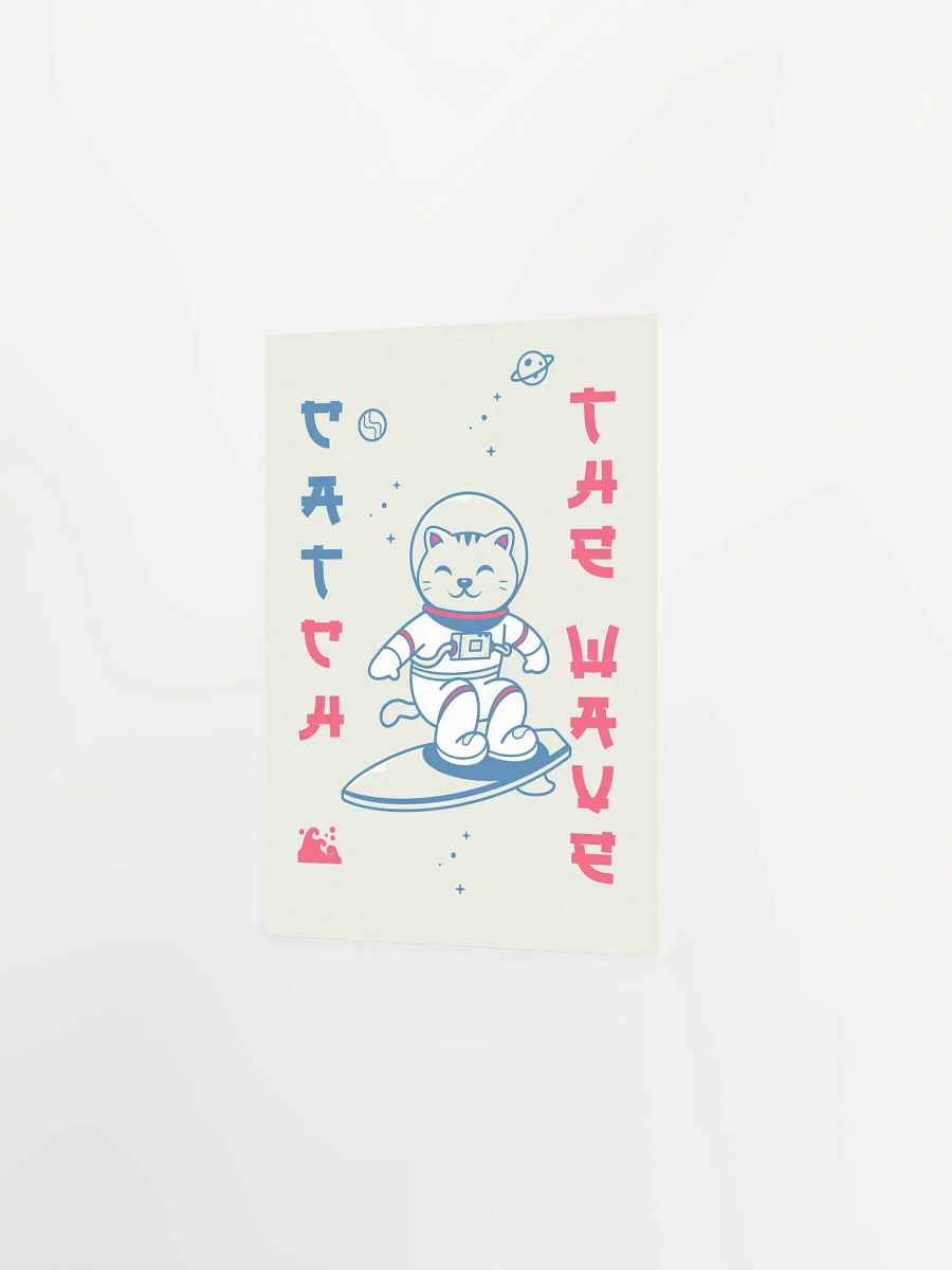 Anime poster: Catch the wave, space cat surfer — vaporwave poster, sport/space poster, manga art print, Japanese space wall art,Japan poster product image (7)