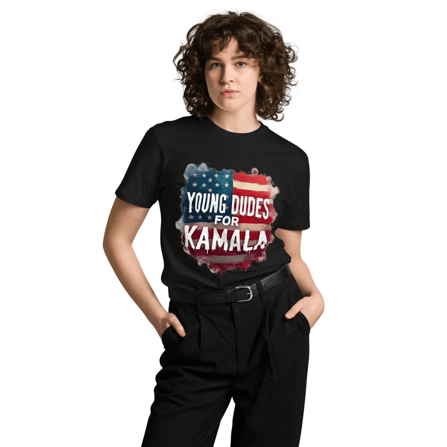 Young Dudes For Kamala Patriotic Kamala Supporters Tee product image (8)