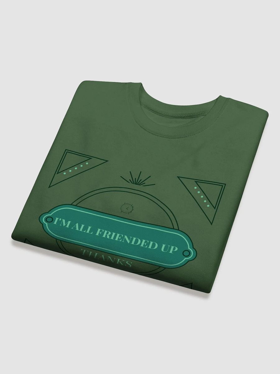 All Friended Up Green Sweatshirt product image (4)