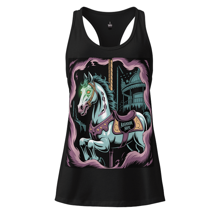Midnight Veil Designs Women's Gothic Racerback Tank Top - Abandon Hope Black product image (1)